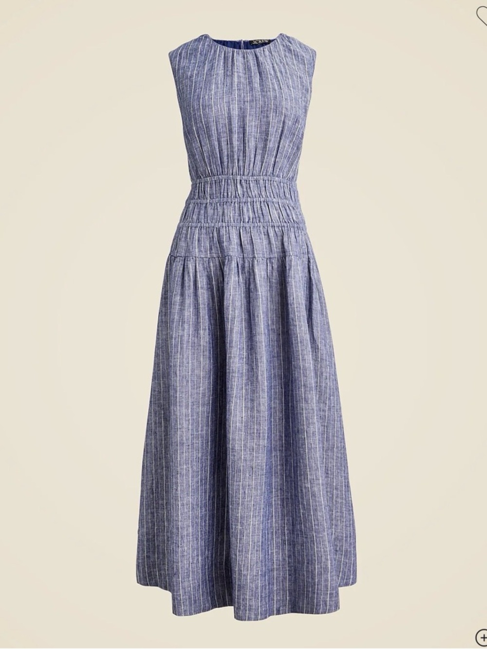 J. Crew Hyacinth Dress in Striped Linen Size XS